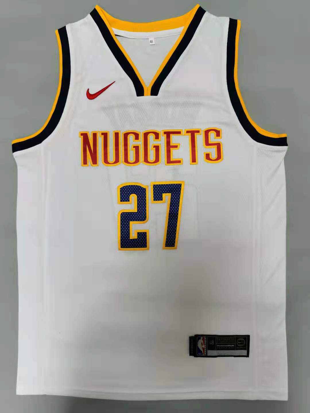 Men Denver Nuggets 27 Murray White 2021 Nike Game NBA Jersey